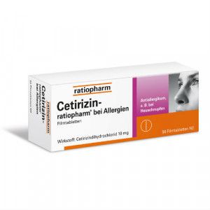 CETIRIZIN-ratiopharm bei Allergien 10 mg Filmtabl.