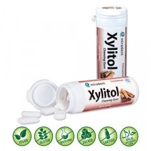 MIRADENT Xylitol Chewing Gum Zimt