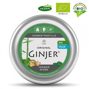 INGWER GINJER Pastillen Bio Minze